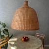 Velké proutěné stínidlo DOME – ruční výroba
