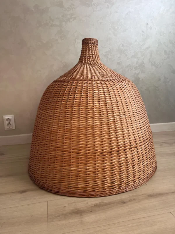 Velké proutěné stínidlo DOME – ruční výroba