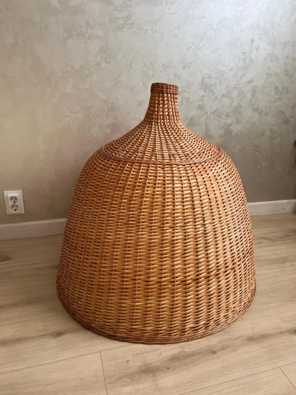 Velké proutěné stínidlo DOME – ruční výroba