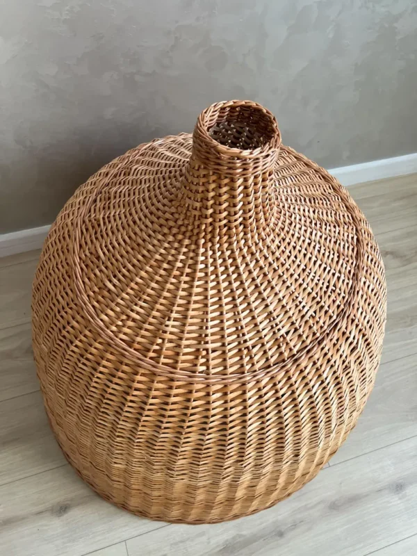 Velké proutěné stínidlo DOME – ruční výroba