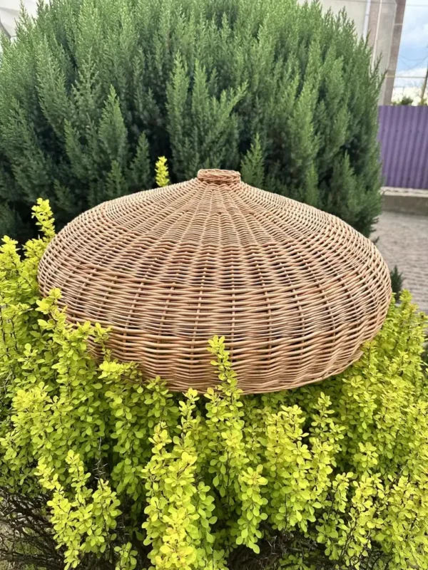 IMG_2401 Proutěné stínidlo / dekorativní koš BOHO – ruční výroba