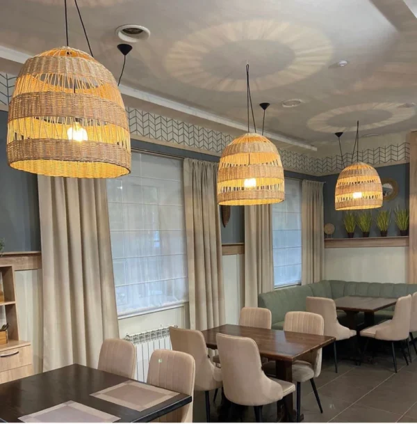 Proutěné stínidlo RESTAURANT – ruční výroba
