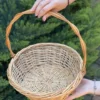 Proutěný košík s uchem – přírodní ruční výroba