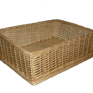 Proutěná prodejní bedýnka 40 × 30 × 15 cm – koš na ovoce a zeleninu